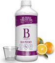 אוצר קבור B Complete - ויטמין B מורכב עם MethylCobalamin B12 & MethylFolate B9, Biotin, B1, B2, B3, B5, B6, נוזל וסוכר חינם, נשים וגברים, Dose Cup for Measuring