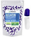 XPRS Nutra Size 4 קפסולות ריקות - 100 Count Small Gelatin קפסולות - Pills Diet Filling - Fillable Pure Bovine Pill Gel Caps for Do-It-Yourselfs (Purple / לבן)