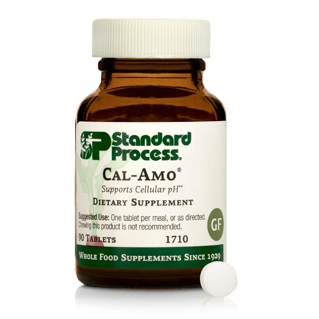 Standard Process Cal-Amo - Cellular Health Support Supplement - Lung Support Supplement with Calcium & Chloride - Support Healthy Respiratory Functions - 90 Tablets