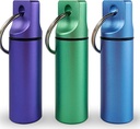 Small Pill Organer Box Waterהוכחה Keychain Pill Holder Portable Travel Piller Container Metal Case with Keyring for Outside Camping Travel
