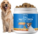 15in-1 כלבים תוספי Multivitamin - כלב Multivitamin Chewable - Immunity, Digest, Joint and Heart Health Support for Skin, Heart, Immune System - for All Ages All Breeds (120 Counts)