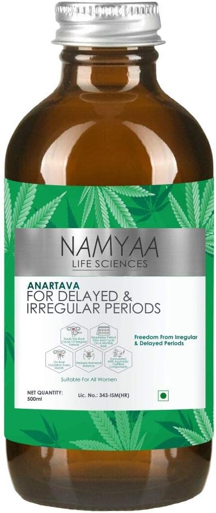AZ Nayaa Anartava - עבור תקופות נדחה ו Irregular תקופות מ"ל, לבן, 500 מיליליטר