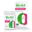 בריאות האישה של Bio K+ - תוספת פרוביוטית לנשים תומכת בבריאות Vaginal & Urinary Tract עם 2 מיליארד CFU 2 סטרינס, Vaginal Probiotics לנשים - 30 קפסולות