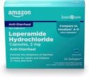 טיפול בסיסי Loperamide Hcl 2 Mg Softgels, Anti-Diarrheal, 24 Count (Pack of 1)