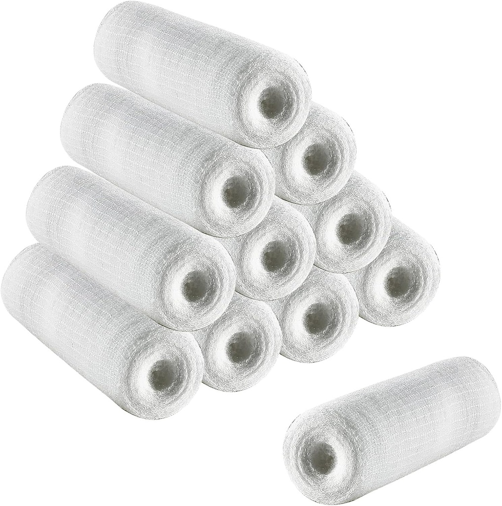 Gauze Rolls 12 Pack למתוח Bandages כותנה אמא שלי ראפ עבור Hand Wrap Dressing Ankles & Knees 6 ס"מ x 4m