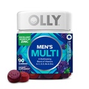 חניכיים של OLLY Men, ויטמין A, C, D, E, B, Zinc, Blackberry Flavor, 45 Day Supply