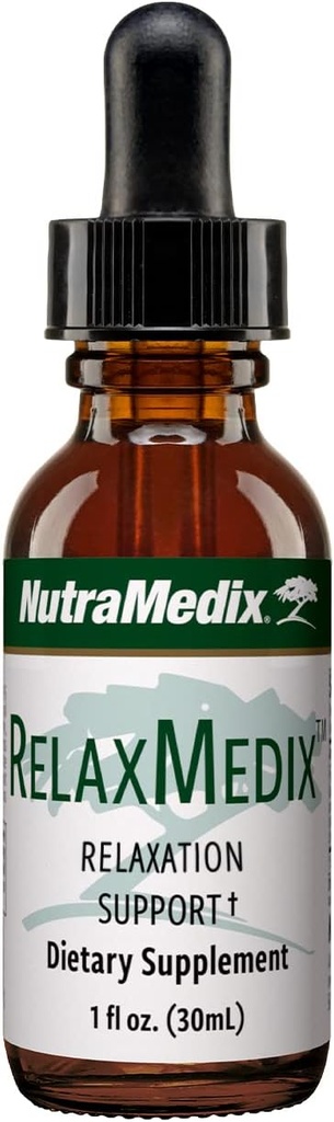 NutraMedix מרגיע טיפות - מנוחה ומנוחה תמיכה תוספת תמיכה עם Claw של Samento Cat ואת Valan Root Extract - Tincture for Unwinding and Immune System Support (1oz / 30 מ"ל)
