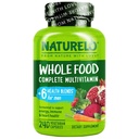 NATURELO Mens Multivitamins - Whole Food Multivitamin עבור גברים עם ויטמינים, מינרלים - 240 קפסולות צמחוניות לאנרגיה, מוח, לב, בריאות עיניים *
