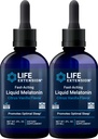 Life Extension-Acting Liquid Melatonin (Citrus-Vanilla), 2 Fluid Ounces (Pack of 2)