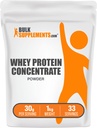 BlukSupplements.com אבקת חלבון Whey חלבון ריכוז - תוספי אבקת חלבון Whey, Un Sweetened, Unflavored & Gluten חינם, 30g לכל משרת, 1kg (2.2 lbs) (Pack of 1)