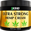5nd אקסטרה חזק hemp Cream 10.1 fl oz - כוח מקסימלי - קרם הקלה טבעית - שריר שריר עבור גב תחתון, מפרקים, צוואר, ברכיים וכתפיים