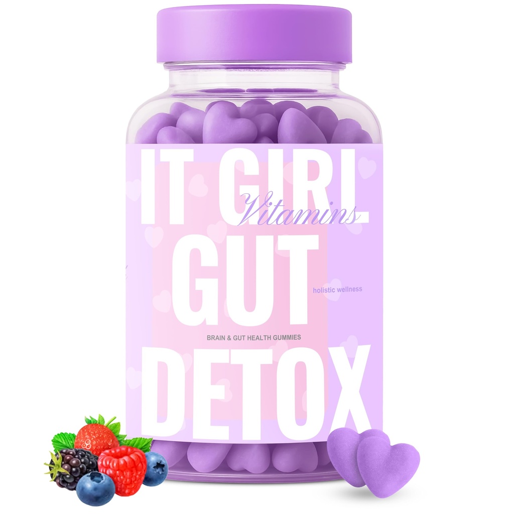 חניכיים בריאות עבור נשים - Daily Detox + Superfoods, Probiotics 6 ביל CFUs, Enzymes, Bloating Relief, Metabolism, Weight Loss, Brain, Mood, Hormonal Balance, Beauty, Vegan, כשר, 60ct, 60ct