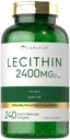 Carlyle Lecithin תוסף | 2400 מ"ג | 240 קפסולות Softgel | עם טבעי-Occuring Phospholipid | Non-GMO, Gluten Freeten