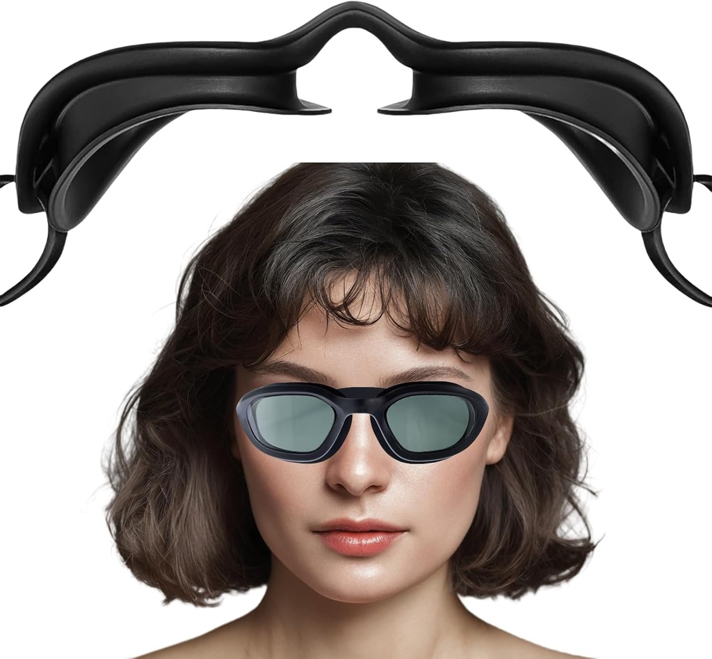 משקפי Moisture Chamber עבור הקלה לעיניים יבשות,3D hydroting Sleep Goggles with Soft and Comfort,Sealed Sleep Mask for CPAP משתמשים,Perfect Fit, Adjustable
