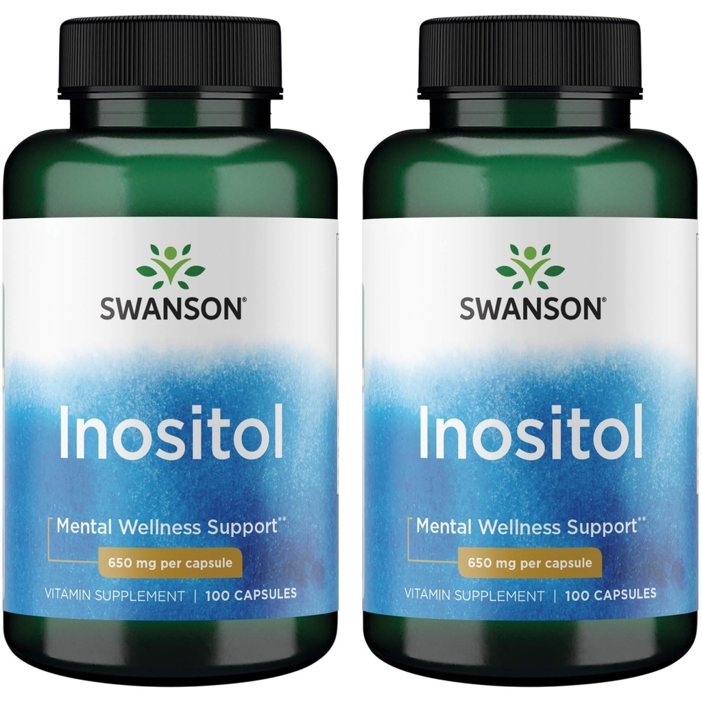 סוונסון Inositol 650 מיליגרם 100 קפסולות (2 Pack)