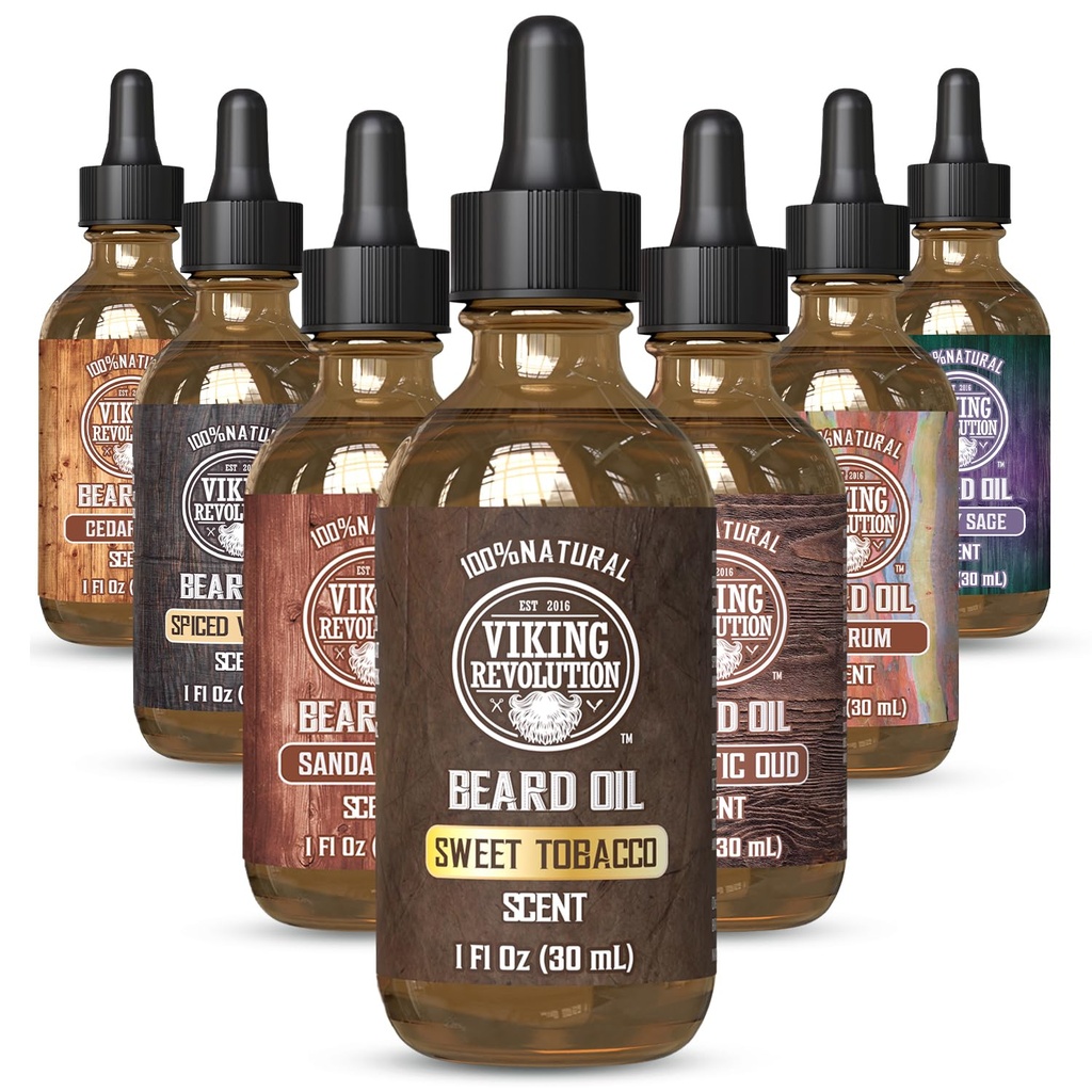 Whistle Revolution Sweet Tobacco Beard Oil for Men - Natural Mens Beard Oil with Argan Oil ו- Jo Joba Oil - Beard Softener, Powerens and Moistures - Beard Conditioner for Men (מתוקה,1Pack)
