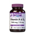 Bluebonnet Nutrition ויטמין A & D3 25,000 IU / 1,000 IU מ ים עמוק, מים קרים, שמן דגים - עבור בריאות עין ותפקוד Immune * - Gluten Free - חלב - מחוספס מולקולרי - 100 Softgel / משרת