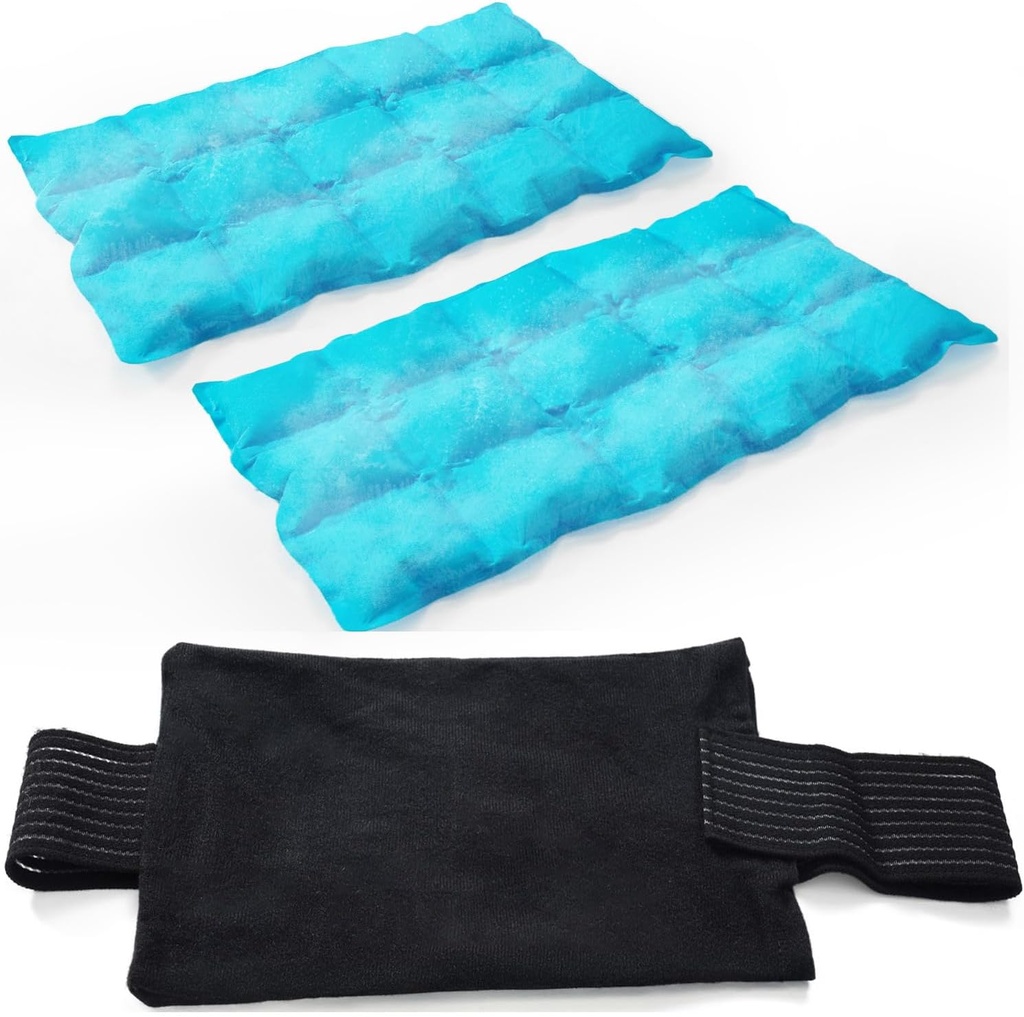 2 ערכות קרח עבור פציעות ניתן, קר וHot Packs עבור פציעות, כאב משותף, כאבי שרירים, דלקת הגוף, ו inflammation, ערכות קרח מכוונן פצעים עבור הברכיים, Back, Shoulders, זרועות, ומחוקקים