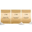 Pure Original Ingredients Potassium Bicarbonate, Calcium Chloride, & Epsom Salt Bundle, (1lb) מזון בטוח, ניקוי ובישול