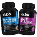 Glucosamine Chondroitin MSM Turmeric & Liver ניקוי Detox - Joint Health Supplement Knee Bone Joints, Liverנקה Detox תמיכה - Joint Support Pills Glucosamine Sulf קפסולות