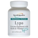 טרנספורמציה Enzymes Lypo Enzyme תוספת עם הצלעות והוויטמינים לבריאות העיכול, 60 Caps