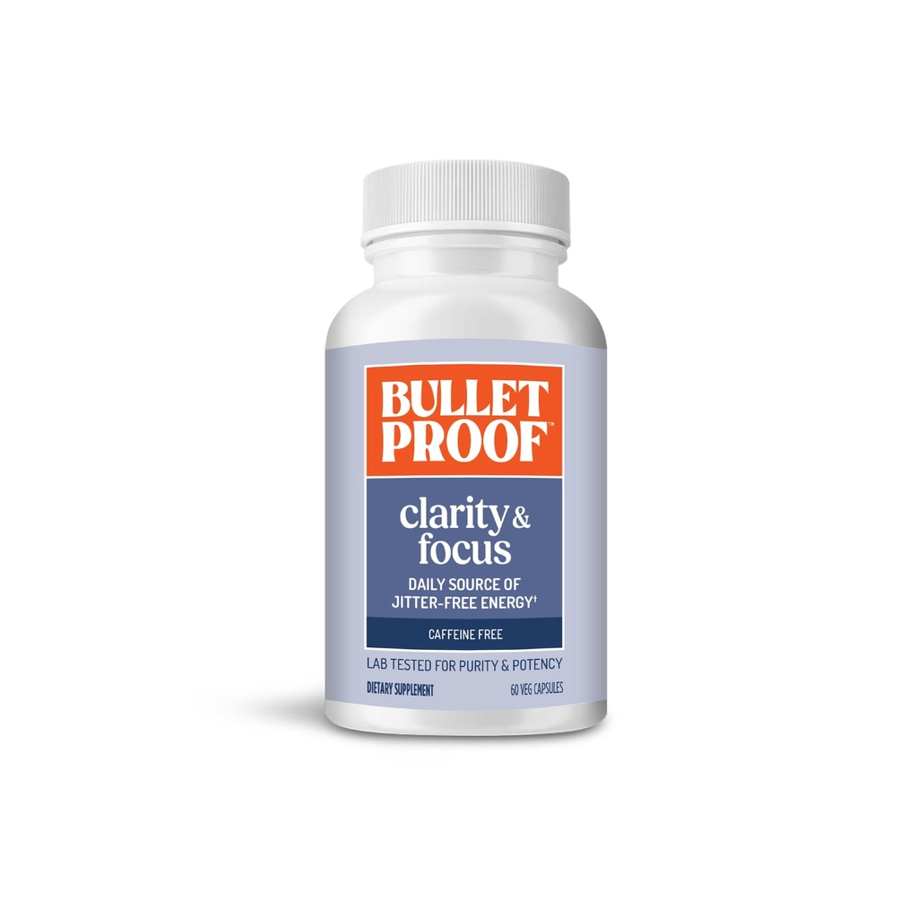 קפסולות בולטות וקלוריות בולטות, 60 הרוזן, Caffeine-Free תוסף לקידום בהירות נפשית ואזהרות, המכונה בעבר חכם מצב, Packaging May Vary