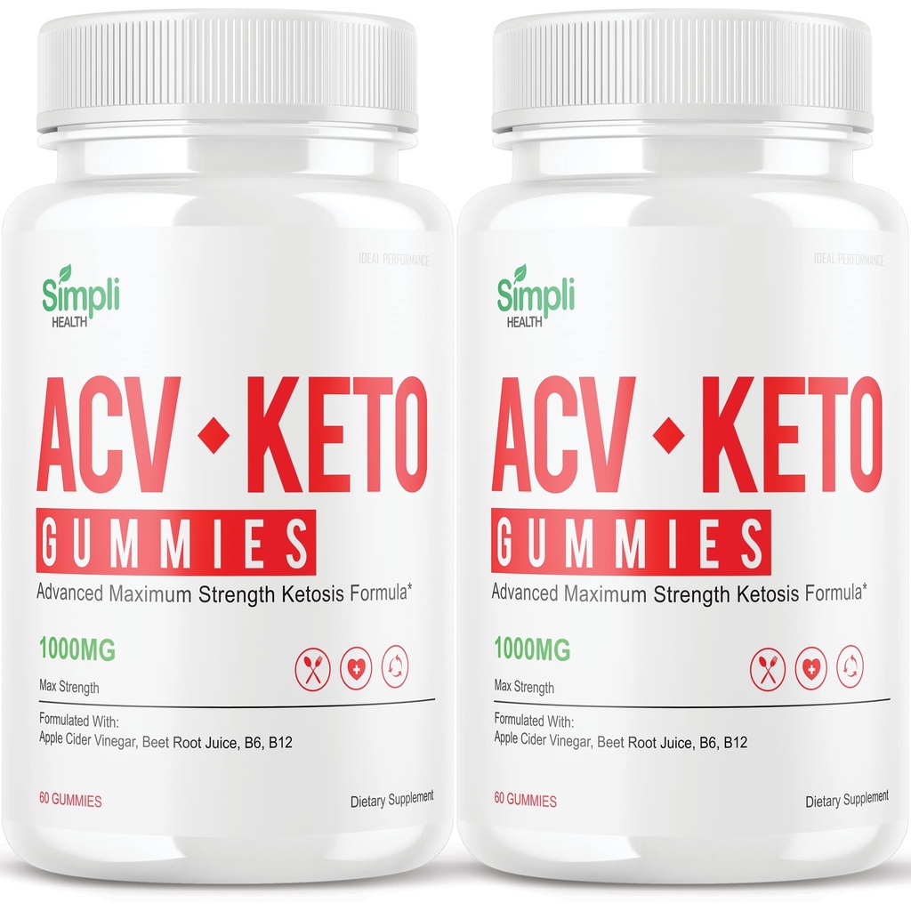 הרעיוןL PERFORMANCE (2 Pack) Simpli ACV Ketos Gummies Simpli Health Gummies Simplihealth חניכיים פשוט הסכם (120 חניכיים)