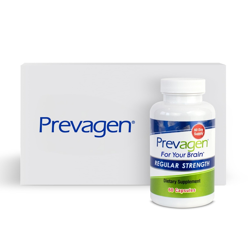 כוח רגיל Prevagen - 60 קפסולות (2 חודשים אספקה) | פורמולה למוח שלך | 10 מ"ג של Apoaequorin Plus ויטמין D3