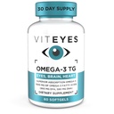 Viteyes אומגה 3 TG תומך ב- Eye & Heart Health, Natural Triglyceride Fish Formula, Clear, 60 Count
