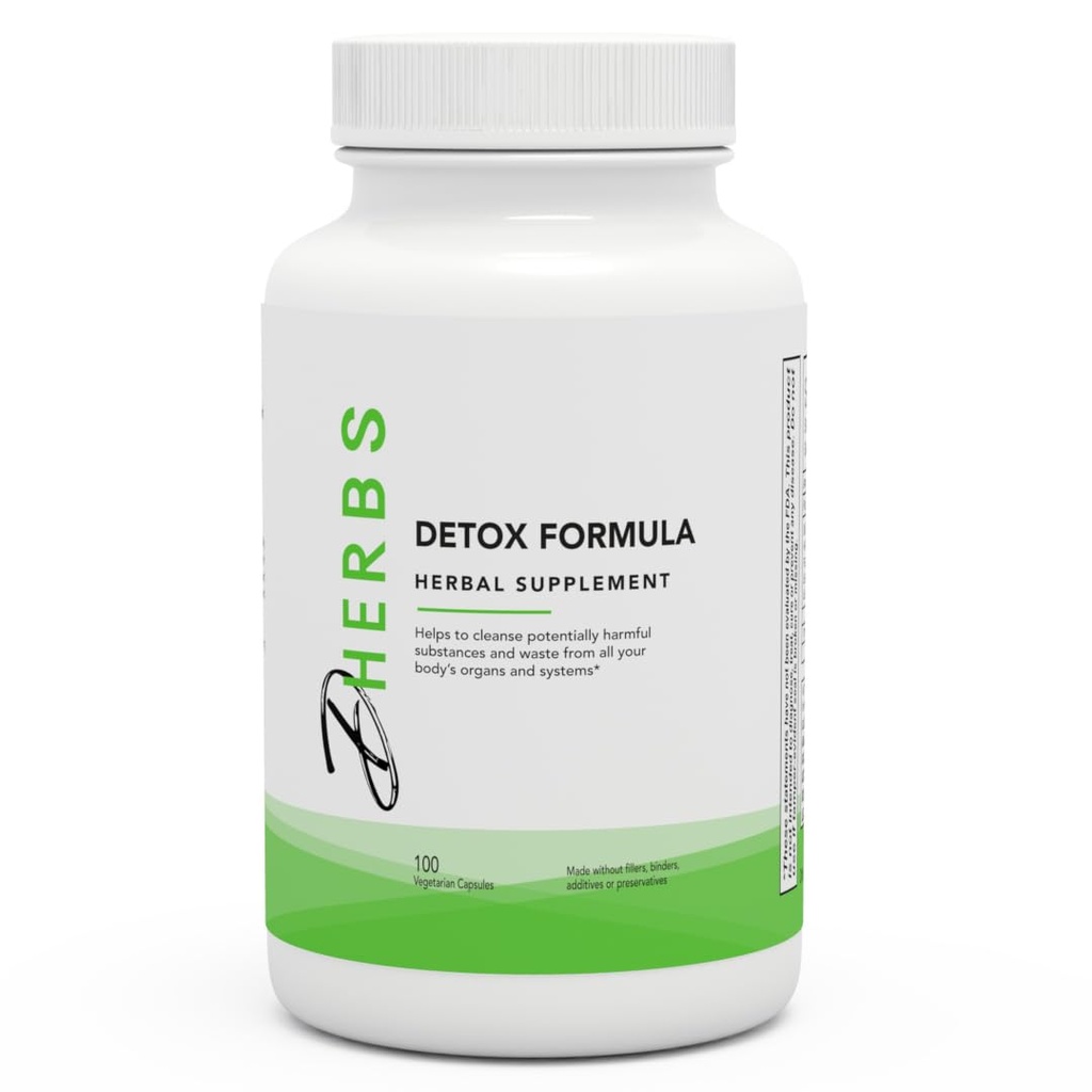 Detox פורמולה תוסף, Herbal Body ניקויse with Dandelion Root (100 קפסולות)