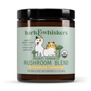 Dr. Mercola Bark & Whiskers Organic Fermented Mushroom - Cat & Dog תוסף - תמיכה בריאות עיכול & Immune - חינם מ Additives, Filler & Gluten - 2.11 oz.