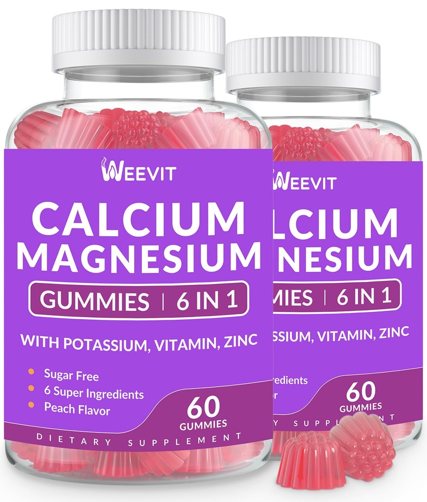 סוכר חינם Calcium חניכיים w/Vitamin D3 K2, Calcium Magnesium Zincmies עבור העצם, שריר ו Immune, Algae CA Magnesium 2:1 Ratio Calcium תוסף עבור נשים וגברים - טבעוני טבעוני טבעוני טבעוני