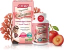 CATALO Vegetarian Calcium תוספי עבור נשים - Red Algae Calcium מבוסס צמחים עם Magnesium & ויטמין C עבור Absorption משופרת - 90 טבליות