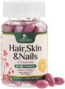 שיער, Skin & Nails ויטמינים לנשים - ביוטין 5000mcg כדי לתמוך צמיחת שיער עם Argan שמן, Collagen & Hyaluronic Acid, Beautiful, Stronger Skin, Hair & Nails ויטמין תוסף - 60 Softgels