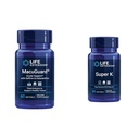 Life Extension Macuguard Eye Health Supplement with Lutein, Meso-Zeaxanthin, Saffron & Astaxanthin - 60 Count and Super K1 K2 MK-7 MK-4 C - 90 Softgels