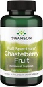 Swanson Chasteberry פירות - Herbal Supplementing Women's Health & Menopausal & Menstrual Support Balance & Skin Health - 120 קפסולות, 400 מ"ג כל)