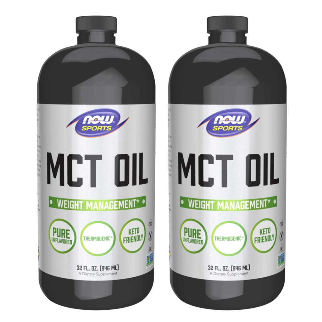 Now Foods MCT שמן, 32 Ounce (Pack of 2) (חבילה עשויה להשתנות)