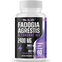 2400 מ"ג Fadogia Agrestis Tongkat Ali תוסף - Fadogia Agrestis 1400 מ"ג טונגקאט Ali 1000 מ"ג בלנדר, כוח מקסימלי, מסת שריר וביצוע אתלטי, 60 Softgels
