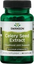 Swanson Superior Herbs- Celery Seed Extractd - כוח מקסימלי - 150 מ"ג 60 קפסולות