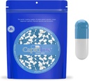 Capsuline Colored Size 0 רוקן Gelatin קפסולות כחול / לבן 5000 הרוזן |Kusher & Halal Certified
