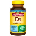 הטבע עשה ויטמין D3 10000 IU (250 mcg) כוח מקסימלי, ויטמין D תוסף עבור העצם ו- Immune בריאות תמיכה, 60 Softgels, 60 יום אספקה