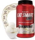 ISatori Eat Smart MRP, חלבון גבוה מהחלפת שקד עם אבקת חלבון Whey, אבקת Probiotics, Casein חלבונים, שמן MCT, תקליט ביצים, ויטמינים ומינרלים, Keto, Vanilla Flavor, 20 משרתים