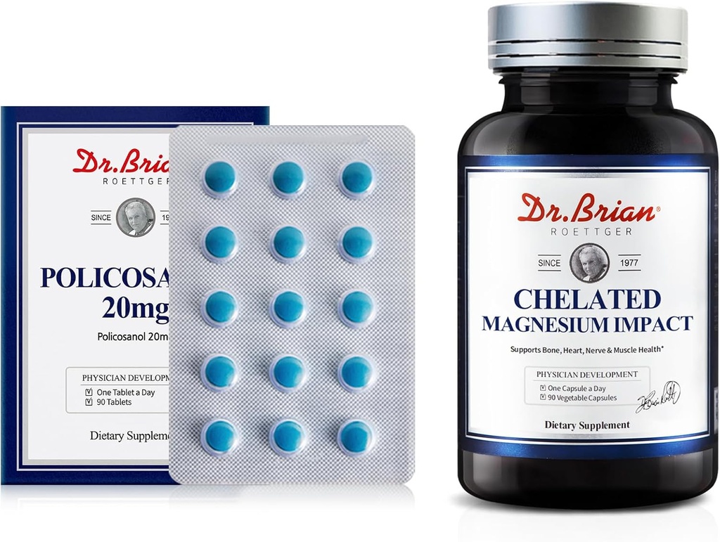 תוספי Policosanol ו-chelated Magnesium תוספי מוצרי Bundled