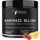 RAW Synergies Amino Slim - Active Lifestyle Supplement for Metabolic & Mindful Eating Support - שריר ואנרגיה תמיכה - Sugar-Free & Vegan - פטל לימונדה - 20 משרתים