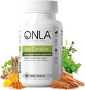 OnLA טבעוני Ayurveda Herbal Supplements (20-in-1 צמחי קפסולות) - תוספי Turmeric עם Ashwagandha, Cinnamon, Triphala, Brai - Natural Ingredients, Herbal Energys (60 Cap)