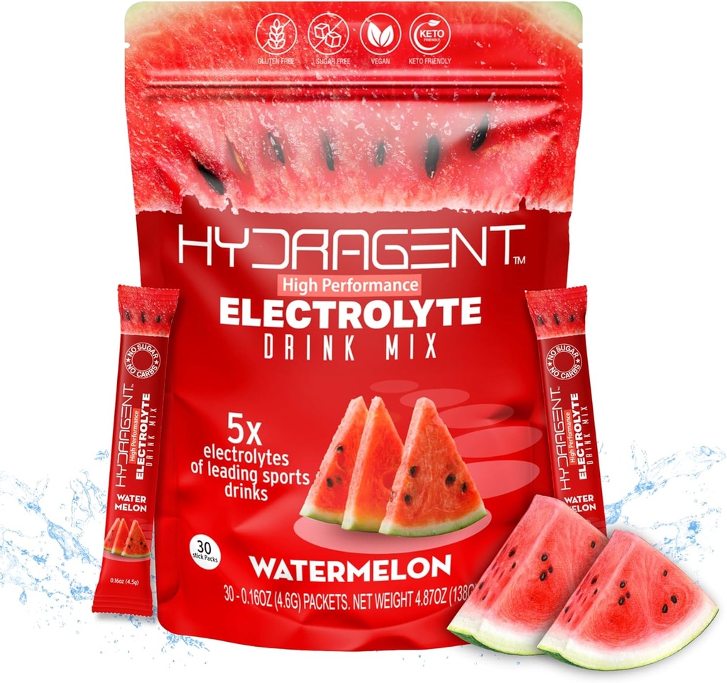 Zero Sugar Electrolyte Stick Packs | 1200mg Core אלקטרוליטים | Magnesium & Potassium for Hydration & Recovery