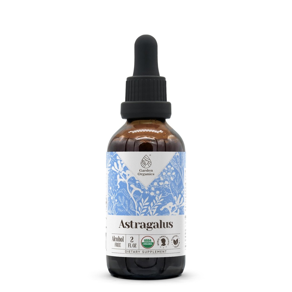 Astragalus USDA אורגני אלכוהול חינם לחלץ; תוספת תזונתית, High-Potency Tincture | Natural Certified אורגני Astragalus (Astragalus membranaceus) Dried Root (2 oz)