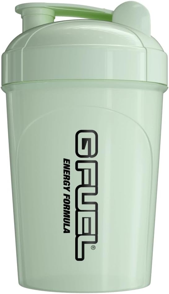 G דלק Glow-In- The-Dark Shaker Bottle, Drink Mixer for Pre Workout, Milkke, Smoothie Mix, Meal Switch Shakes, אבקת אנרגיה ועוד, מונדיאל בטוח, BPA חינם פלסטיק - 16 oz