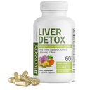 ברוונסון Liver Detox מתקדם Detox & ניקוי פורמולה תומכת בתפקוד בריאות Liver עם חלב Thistle, Dandelion Extract, Turmeric, Artichoke Leaf & More, Non-GMO, 60 קפסולות צמחוניות