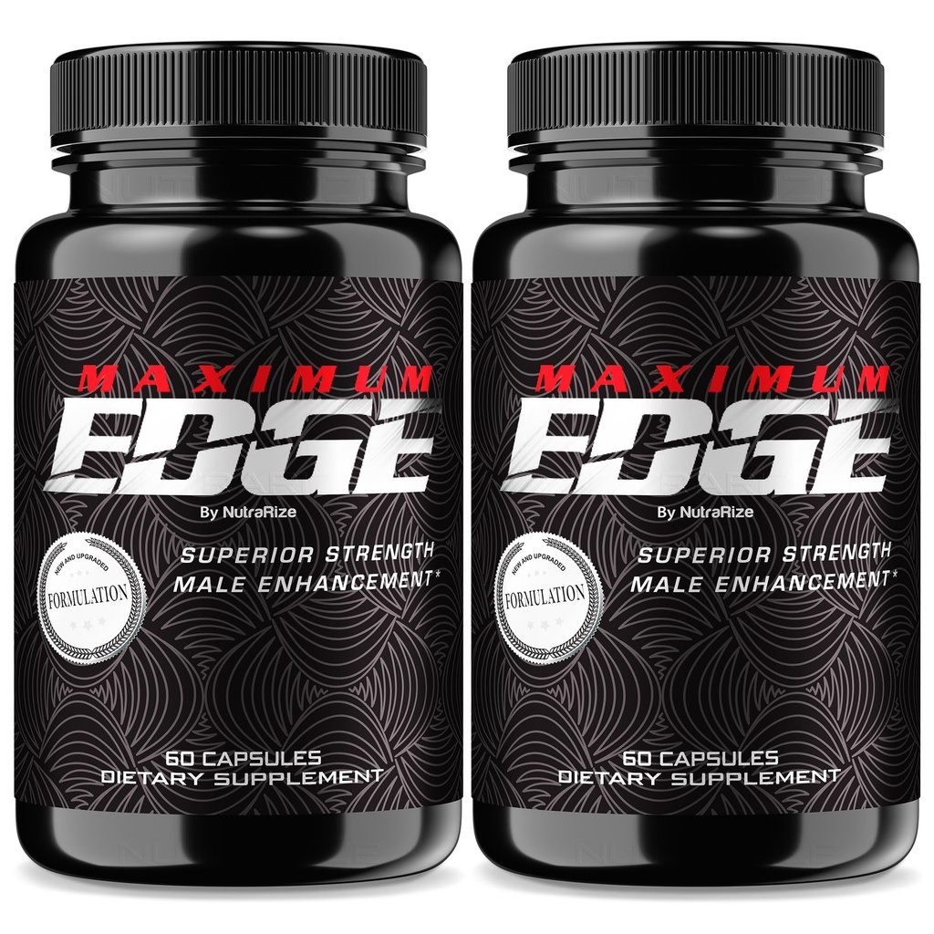 (2 Pack) מקסימום Edge גלולות זכר - קפסולות צוק מקסימלי עבור גברים, שלמות יומית פורמולה עבור בריאות כללית ו Peak Performance, מקסימום Edge Advanced Dietary תוסף, ביקורות (120 קפסולות)